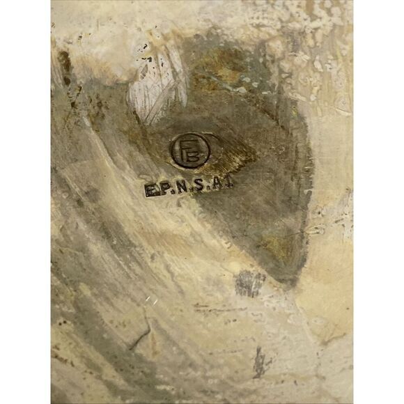 Antique Pair Silverplate British Stein Tankard Hand Etched Lion Crest Guild - Picture 12 of 15